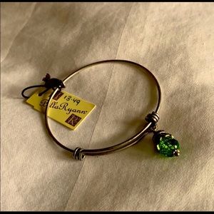 Green rhinestone bracket